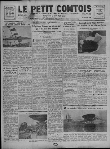 15/06/1935 - Le petit comtois [Texte imprimé] : journal républicain démocratique quotidien