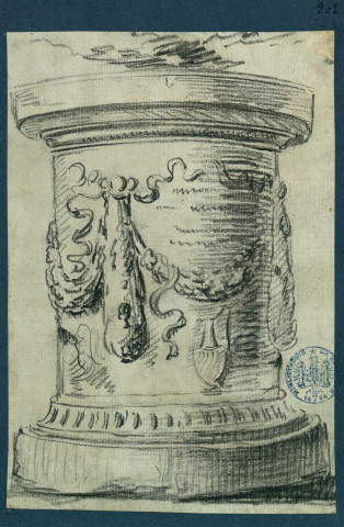 Autel circulaire sculpté en bas-relief , [S.l.] : |s.n.], [1700-1800]