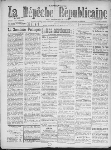 03/02/1924 - La Dépêche républicaine de Franche-Comté [Texte imprimé]