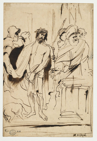 Ecce homo (recto) ; Saint Sébastien (verso)