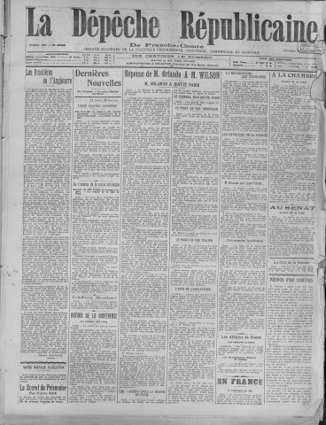25/04/1919 - La Dépêche républicaine de Franche-Comté [Texte imprimé]