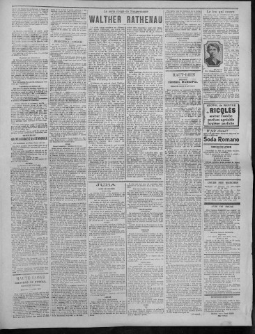 30/06/1922 - La Dépêche républicaine de Franche-Comté [Texte imprimé]