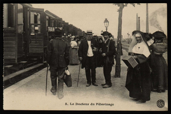 Le Docteur du Pèlerinage. [image fixe] , Dijon : Bauer-Marchet et Cie Dijon (dans un cercle), 1904/1912