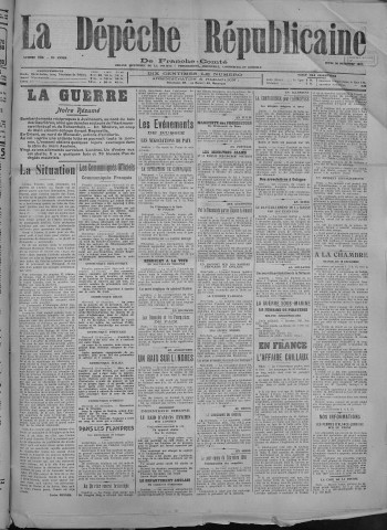 20/12/1917 - La Dépêche républicaine de Franche-Comté [Texte imprimé]