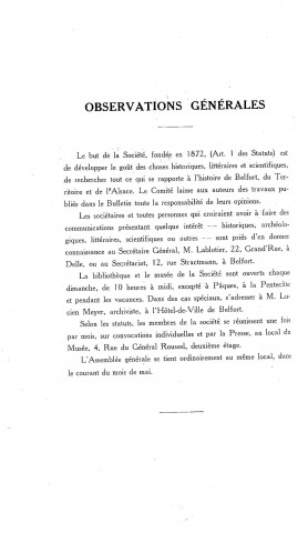 01/01/1925 - Bulletin de la Société belfortaine d'émulation [Texte imprimé]