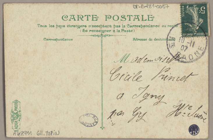 Besançon. Porte Rivotte [image fixe] , Besançon : L. V. et Cie, 1904/1920