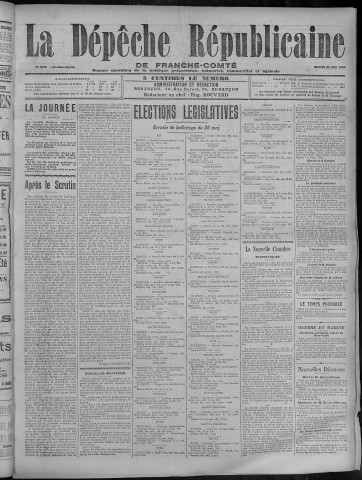 22/05/1906 - La Dépêche républicaine de Franche-Comté [Texte imprimé]