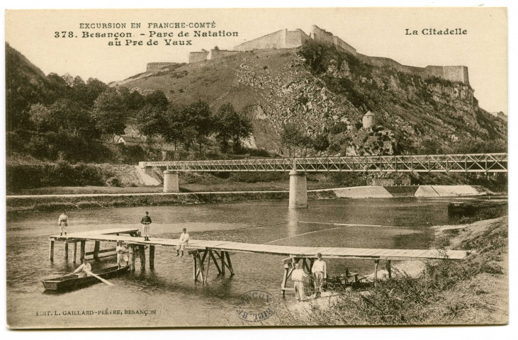 Besançon - Parc de Natation au Pre de Vaux. La Citadelle [image fixe] , Besançon : Edit. L. Gaillard-Prêtre, 1912/1920