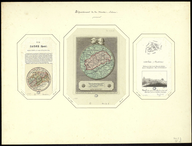 Saône. Haute (Franche-Comté). Vesoul. D. scrip. S. Höffe del. [Document cartographique] , 1802/1814