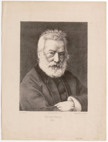 Victor Hugo 1885 [image fixe] / Julien M. R. lith , Paris : Imp. Lemercier & Cie ; Lelogeais Editeur, 6 rue de Seine :, 1885