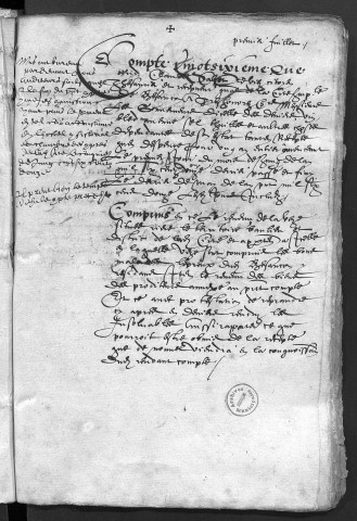 Comptes de la Ville de Besançon, recettes et dépenses, Compte de Claude Cabet (1er juin 1611 - 31 mai 1612)
