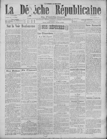 10/02/1921 - La Dépêche républicaine de Franche-Comté [Texte imprimé]