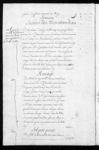 Comptes de la Ville de Besançon, recettes et dépenses, Compte de Ferdinand Pagot (1745)
