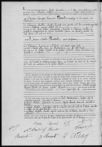 Registre des mariages, 1912