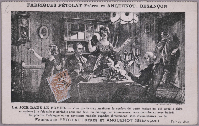 Fabrique Pétolat Frères et Anguenot, Besançon [image fixe] , 1904/1930