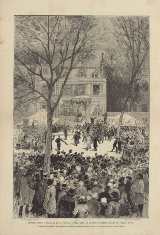 [La quatre-vingtième année de Victor Hugo] [image fixe] / A. Lepère  ; Daniel Vierge , Paris, 1882