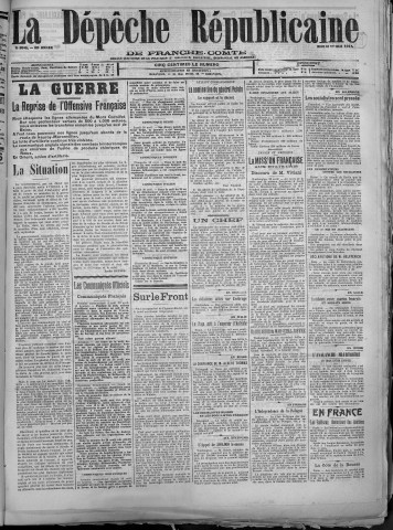 01/05/1917 - La Dépêche républicaine de Franche-Comté [Texte imprimé]