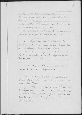 Ms Baverel 1 - Catalogue des ouvrages manuscrits de l'abbé J.-P. Baverel, par lui-même