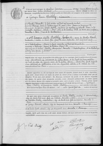 Registre des mariages, 1911