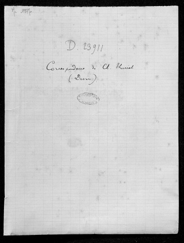 Ms 1877 - Lettres adressées à Charles Thuriet (tome II)