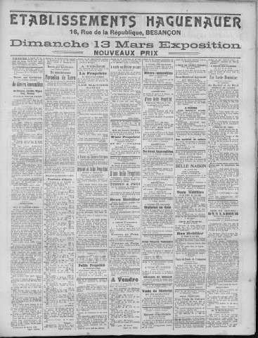 13/03/1921 - La Dépêche républicaine de Franche-Comté [Texte imprimé]