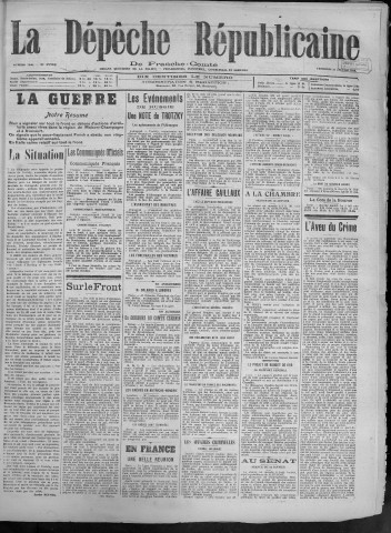25/01/1918 - La Dépêche républicaine de Franche-Comté [Texte imprimé]
