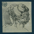Tête de femme vue de dos , [S.l.] : [s.n.], [1700-1800]