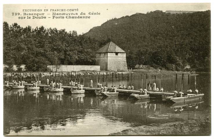 Besançon - Manoeuvres du Génie sur le Doubs - Fort Chaudanne [image fixe] , Besançon : Edit. L. Gaillard-Prêtre, 1912/1920