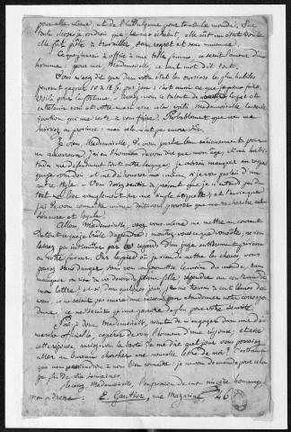 Ms 2932 - Correspondance de P.-J. Proudhon avec sa femme et sa fille Catherine