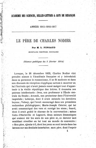 01/01/1915 - Procès verbaux et mémoires [Texte imprimé] /
