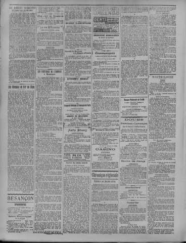 27/07/1922 - La Dépêche républicaine de Franche-Comté [Texte imprimé]