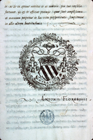 Ms 1156 - « Ad imp. Carolum V, caes. aug., oratio Antonii Florebelli »