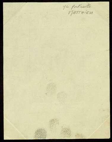 Pierre Matthieu. Buste, de trois quarts, regardant à droite [dessin] , [S.l.] : [s.n.], [1800-1899]