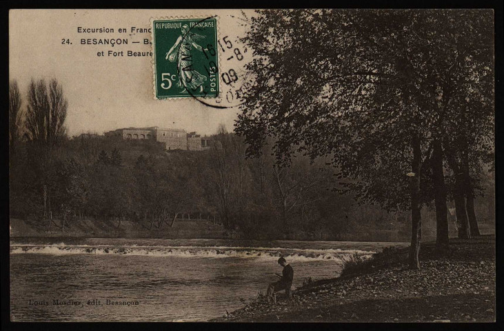 Besancon- Barrage Saint-Paul et fort Beauregard. [image fixe] , Besancon : Louis Mosdier, 1908/1912
