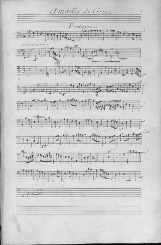 Amadis de Grèce / musique d'André-Cardinal Destouches ; livret d'Antoine Houdar de La Motte