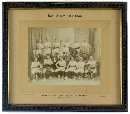 MAUVILLIER, Emile. "La Française", société de gymnastique de Besançon : Concours de Saint-Etienne, 29 et 30 mai 1898