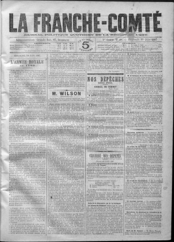 10/06/1887 - La Franche-Comté : journal politique de la région de l'Est