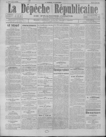 03/04/1930 - La Dépêche républicaine de Franche-Comté [Texte imprimé]