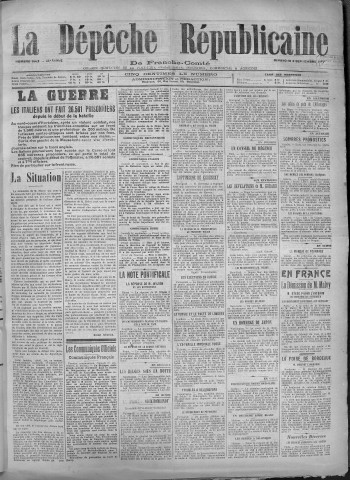 02/09/1917 - La Dépêche républicaine de Franche-Comté [Texte imprimé]