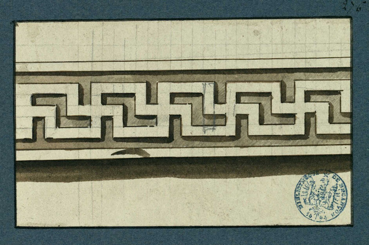 Fragment de frise de style grec , [S.l.] : [s.n.], [1700-1800]