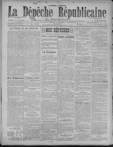 10/05/1923 - La Dépêche républicaine de Franche-Comté [Texte imprimé]