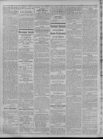 08/08/1911 - La Dépêche républicaine de Franche-Comté [Texte imprimé]