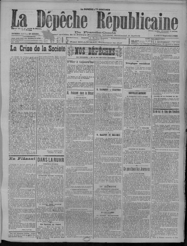 17/09/1923 - La Dépêche républicaine de Franche-Comté [Texte imprimé]