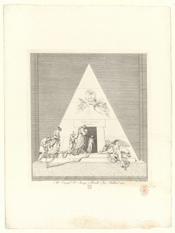 Tombeau de Marie-Christine de Lorraine, archiduchesse d'Autriche [image fixe] / A. Canova inv: et faciebat, J. Merz del. et sculps. Wien 1805 , 1805