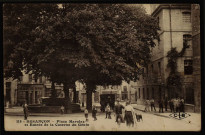 Besançon - Place Marulaz et Entrée de la Caserne du Génie [image fixe] , Besançon : Etablissements C. Lardier ; C.L.B., 1915/1920