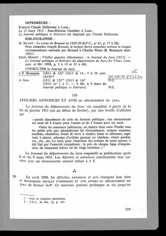 Journal du département du Jura : 1814
