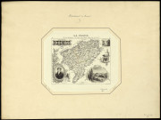 Doubs. Gravé par Ch. Dyonnet. Dressé par A. Vuillemin, géographe. Les vues par villerey. 2 myriamètres. [Document cartographique] , Paris : Migeon, 1832/1846