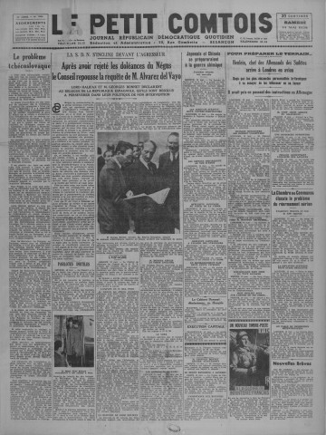 14/05/1938 - Le petit comtois [Texte imprimé] : journal républicain démocratique quotidien