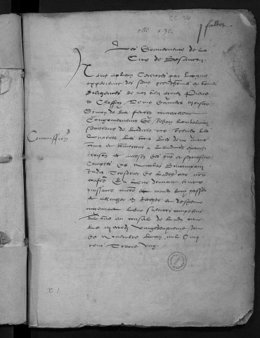 Comptes de la Ville de Besançon, recettes et dépenses, Compte de Nicolas Boncompain (1er janvier - 31 décembre 1530)