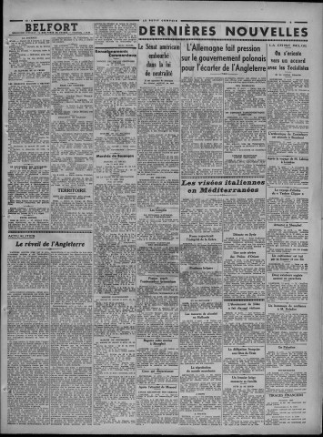 12/04/1939 - Le petit comtois [Texte imprimé] : journal républicain démocratique quotidien